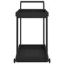 Voir la diapositive 4 : VIDAXL Chariot de bar Noir 100x45x83 cm Resine tressee