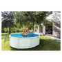 Voir la diapositive 2 : trigano Piscine ronde hors sol en acier blanc SAPHIR 3,30 m
