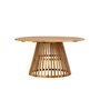 Voir la diapositive 3 : Paris Prix Table de Jardin Ronde en Bois  Tucuman  150cm Naturel