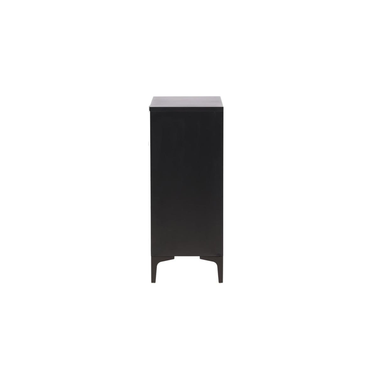 Paris Prix Commode Design 4 Tiroirs  Piring  98cm Noir