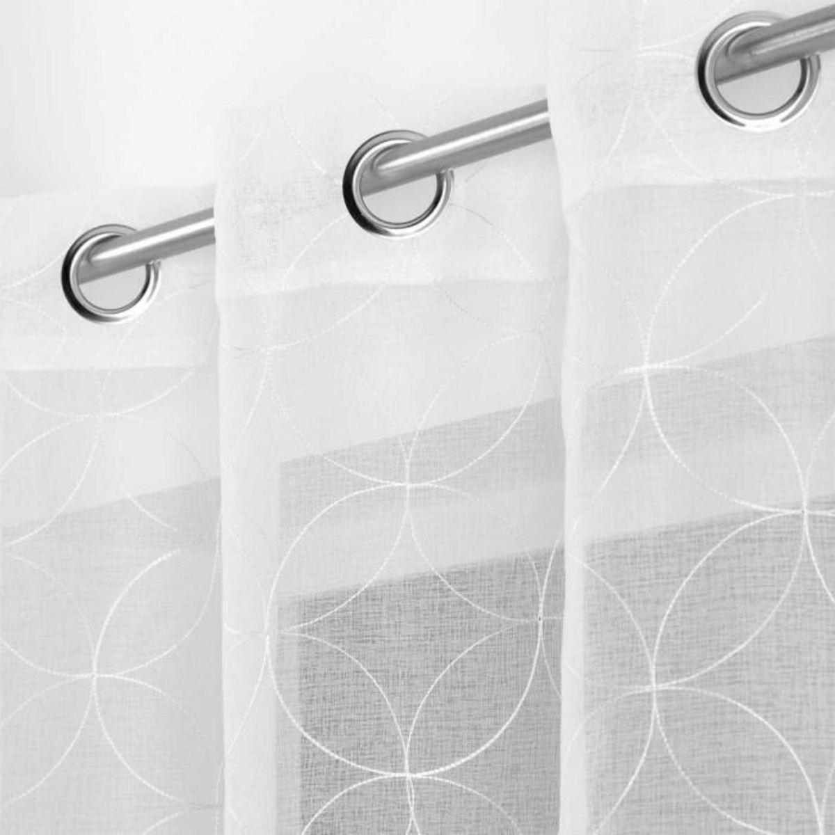 Paris Prix Rideau Voilage à Œillets  Olympia  140x240cm Blanc