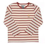 ELLE EST OU LA MER T-shirt Marinière /Beige Enfant EOM Loris
