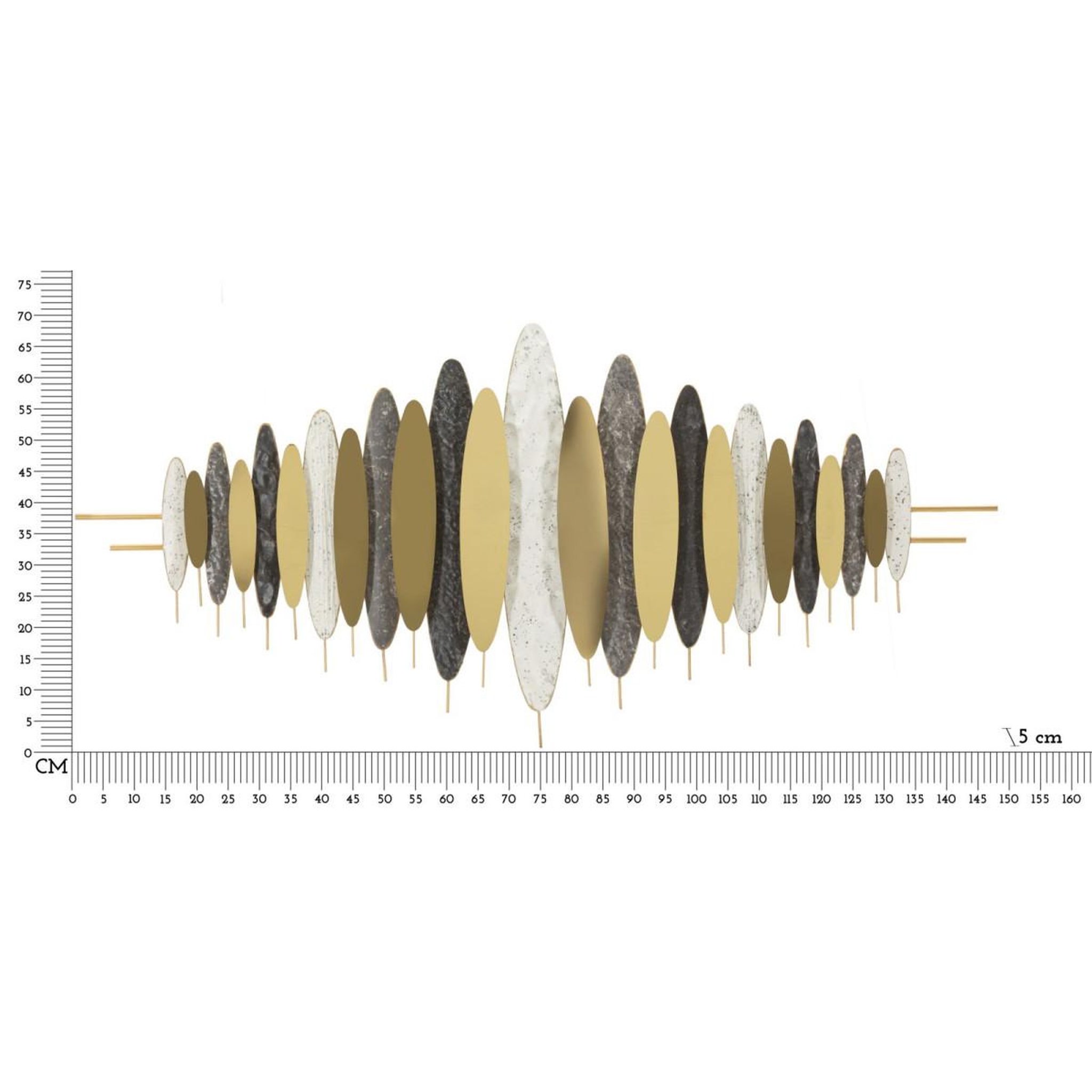 Voir la diapositive 6 : Paris Prix Déco murale en métal  oligram  149cm multicolore