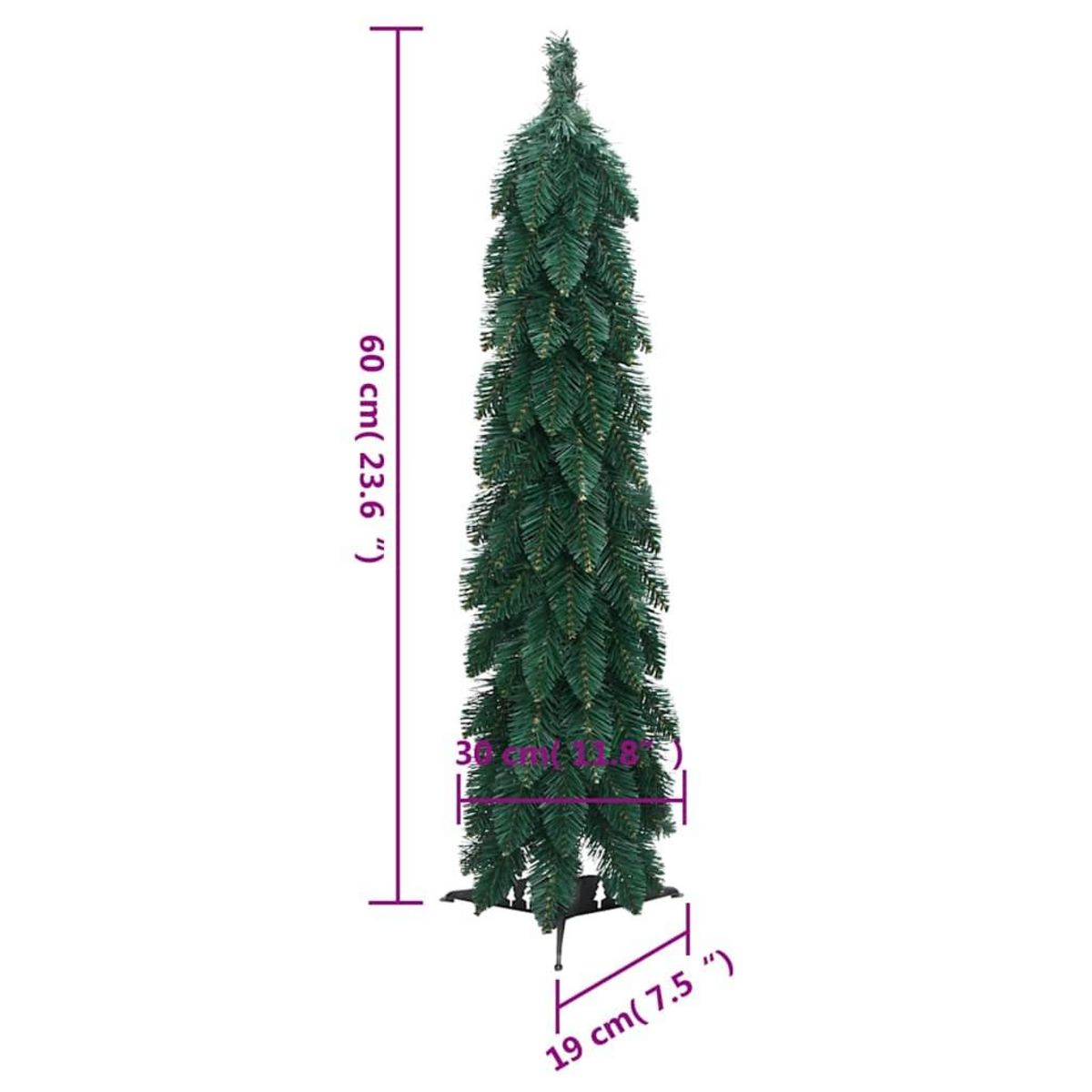VIDAXL Arbre de Noël artificiel pre-eclaire avec 30 LED 60 cm