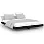 Voir la diapositive 1 : VIDAXL Cadre de lit sans matelas noir 160x200 cm bois d'ingenierie
