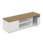 Voir la diapositive 5 : Meuble TV 2 portes 2 niches ILYES