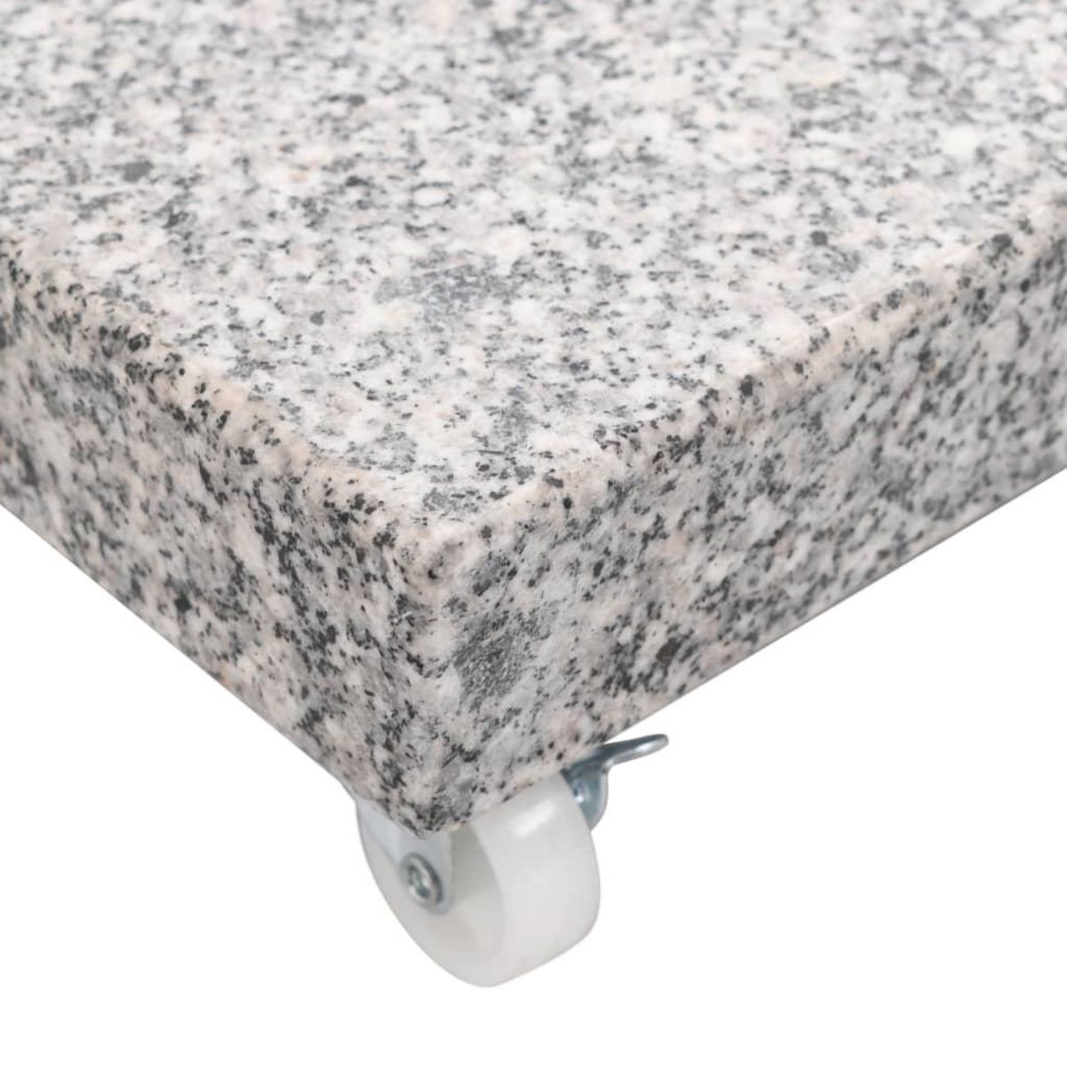 VIDAXL Socle de parasol Granite 30 kg Carre Gris