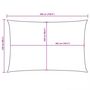 Voir la diapositive 6 : VIDAXL Voile de parasol tissu oxford rectangulaire 2,5x5 m blanc