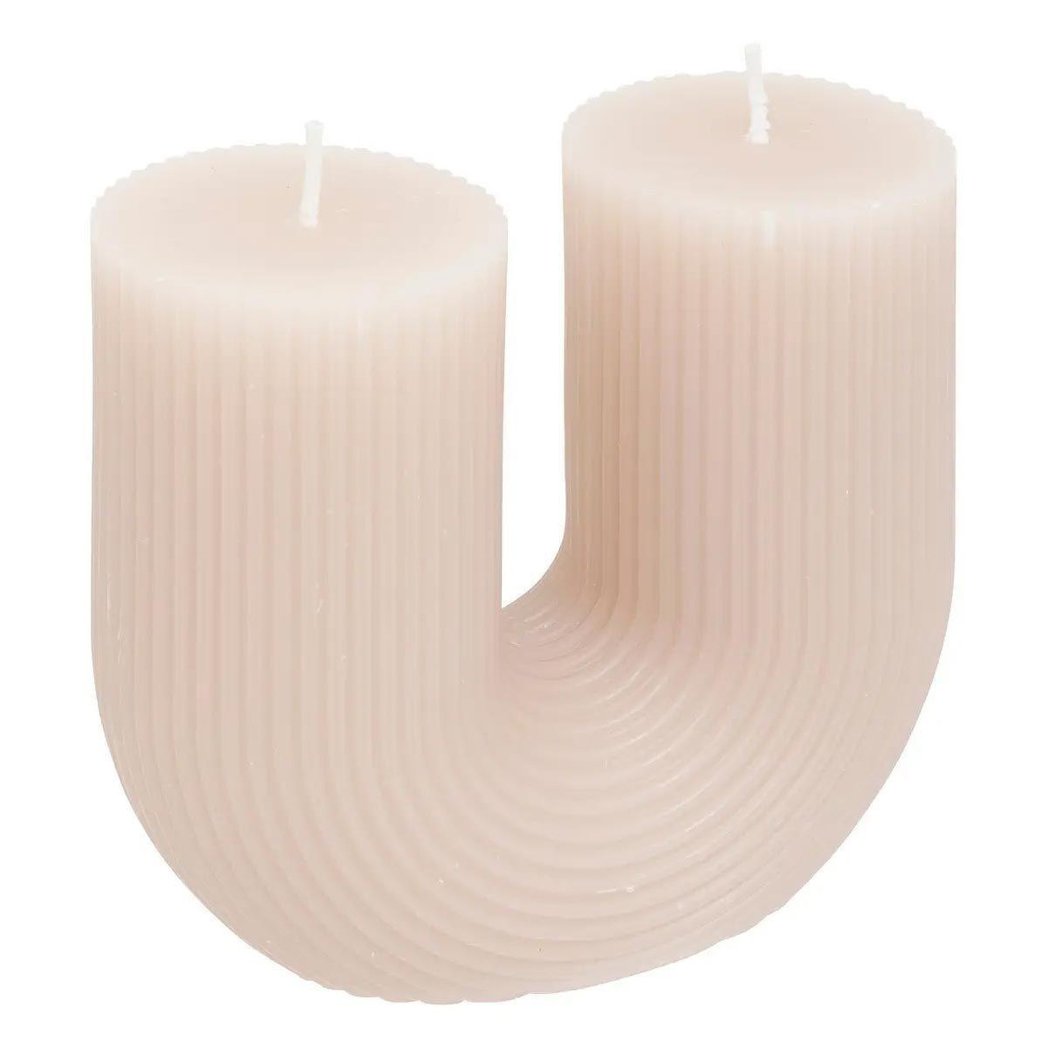 ATMOSPHERA Bougie design  demi  400g taupe
