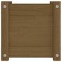 Voir la diapositive 5 : VIDAXL Jardiniere exterieur Marron miel 31x31x31 cm Bois de pin massif