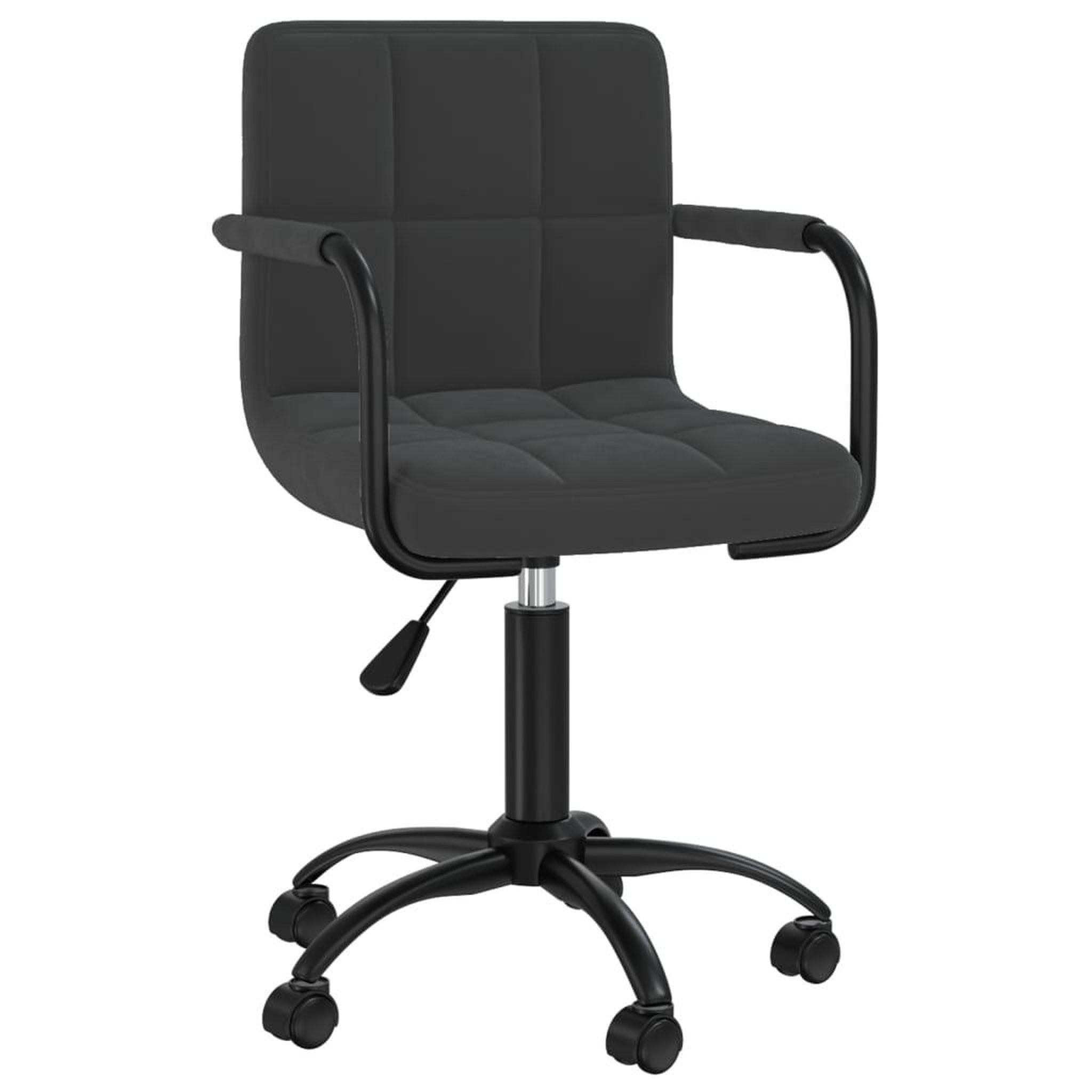 Voir la diapositive 2 : VIDAXL Chaises pivotantes a manger lot de 4 noir velours