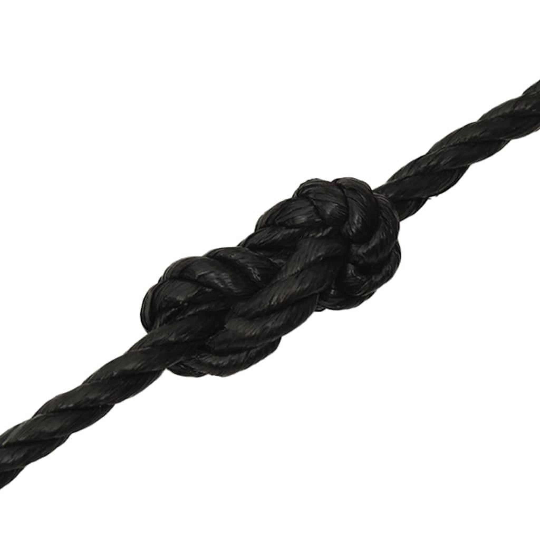 Voir la diapositive 5 : VIDAXL Corde de travail Noir 12 mm 25 m polypropylene