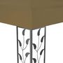 Voir la diapositive 5 : VIDAXL Tonnelle avec double toit 3x4 m Taupe 180 g/m^2