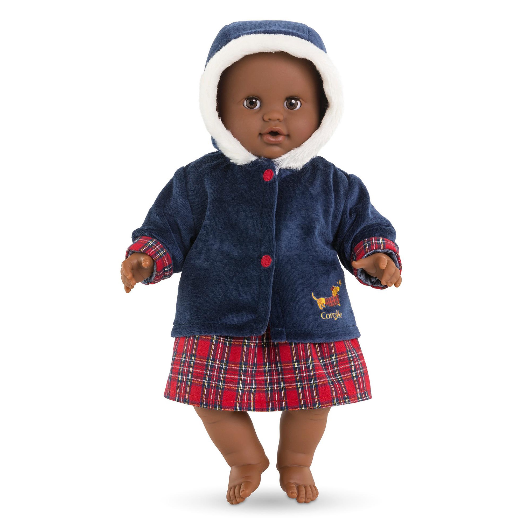 Voir la diapositive 2 : Corolle Manteau Corolle en Fêtes pour poupon 36 cm