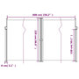 Voir la diapositive 6 : VIDAXL Auvent lateral retractable noir 220x600 cm