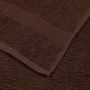 Voir la diapositive 6 : VIDAXL Serviettes de visage 2 pcs marron 30x30 cm 360 g m² 100% coton