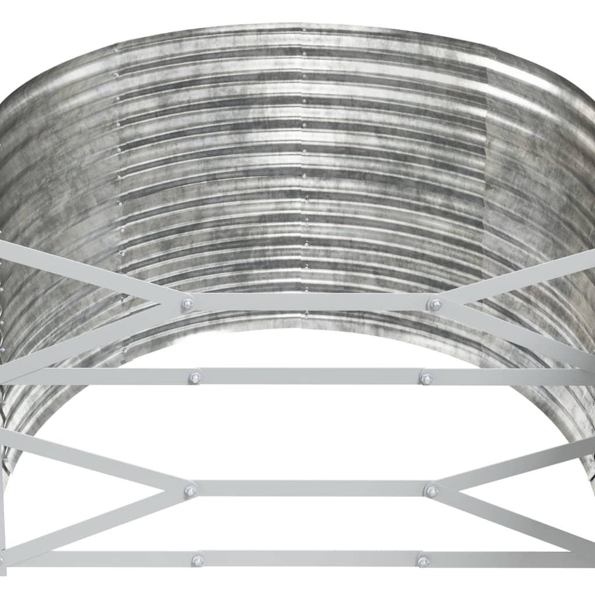Voir la diapositive 5 : VIDAXL Lit sureleve de jardin Acier enduit de poudre Argente