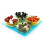 Voir la diapositive 3 : Saveur et dégustation 4 coupelles avec plateau - Turquoise