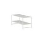 Voir la diapositive 4 : Paris Prix Table Basse Avec Étagère  Staal  102cm Blanc