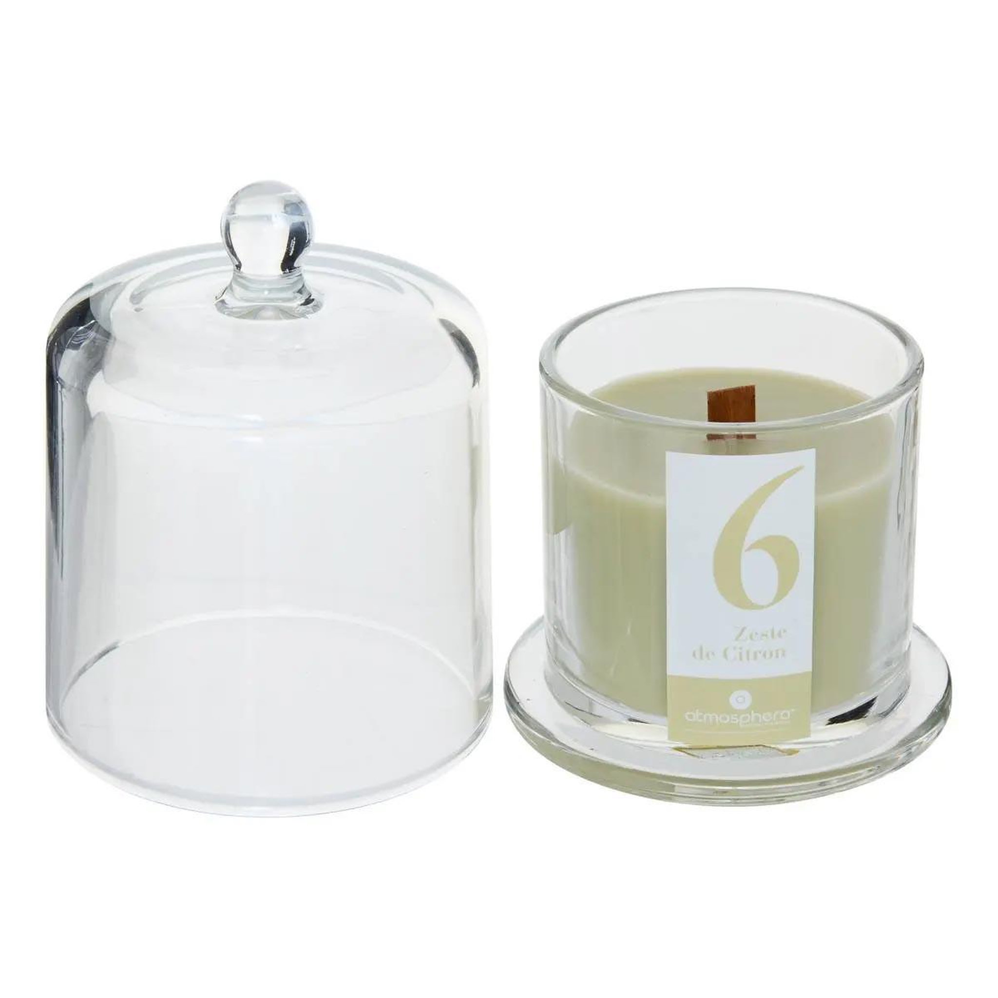 Voir la diapositive 2 : ATMOSPHERA Bougie parfumée en verre  numia  240g zeste de citron