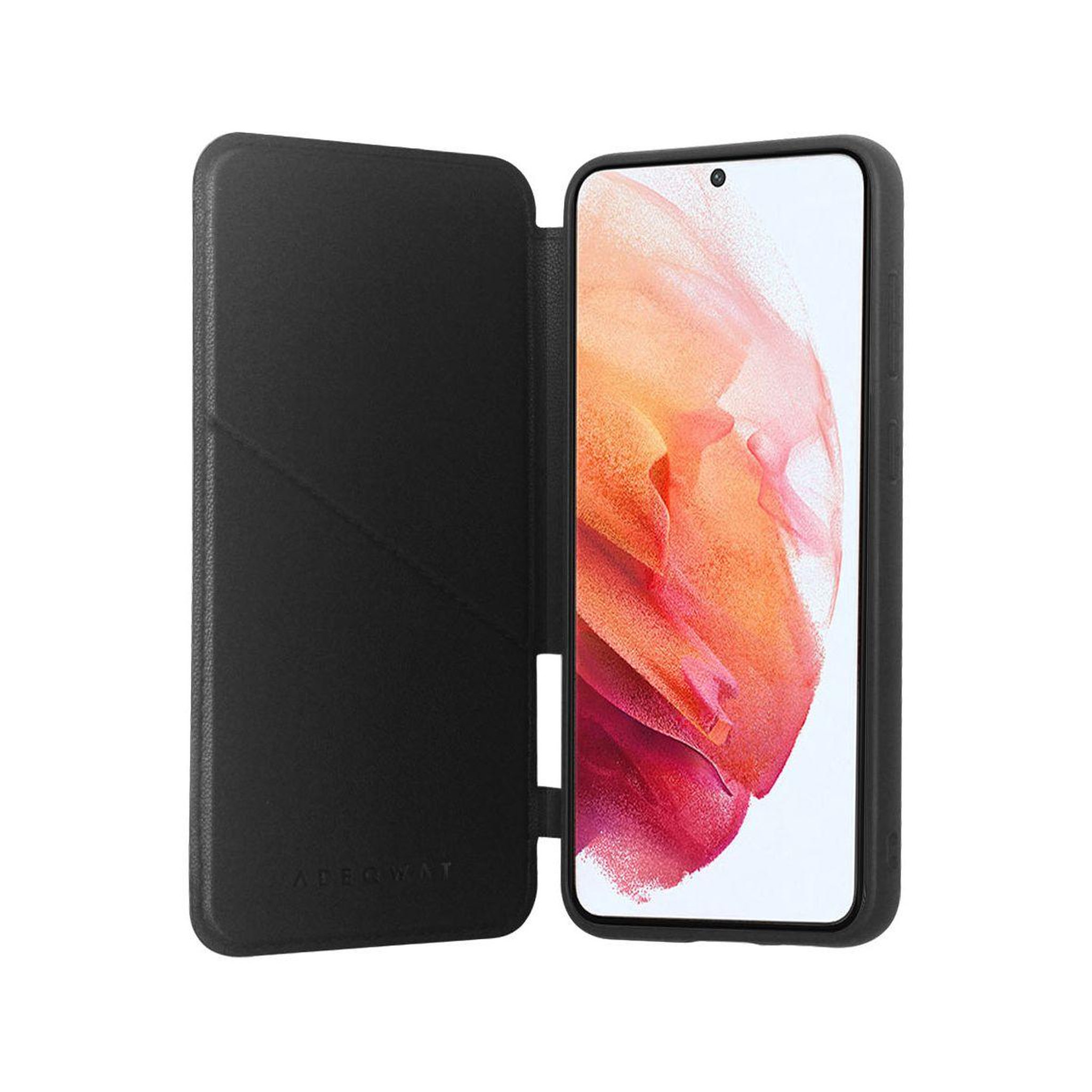 Voir la diapositive 3 : ADEQWAT Etui samsung s23 cuir noir