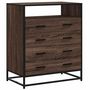 Voir la diapositive 2 : VIDAXL Commode chene marron 70x41x83,5 cm bois d'ingenierie