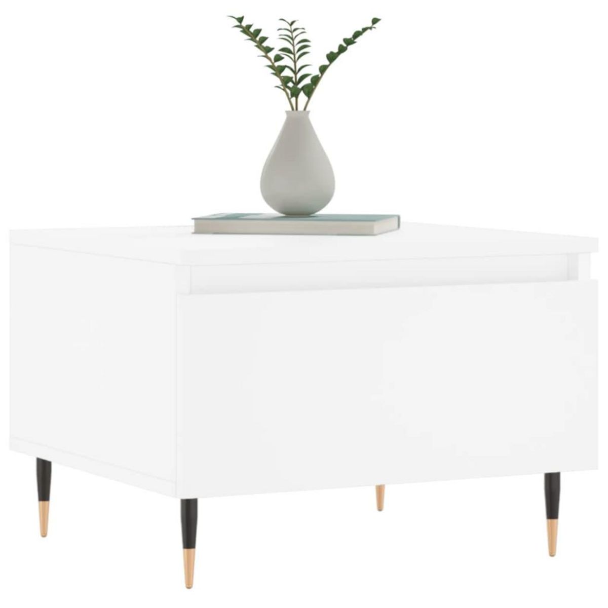 VIDAXL Table basse blanc 50x46x35 cm bois d'ingenierie