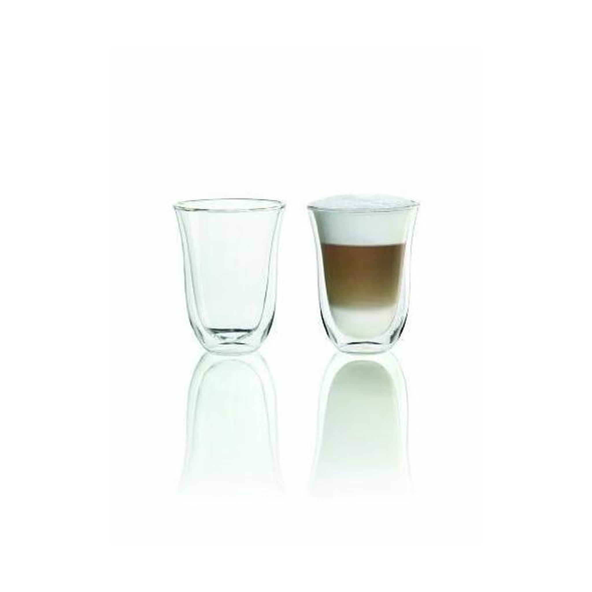 Voir la diapositive 2 : DELONGHI Lot de 2 tasses latte macchiato - delonghi - contenance 33 cl - double parois