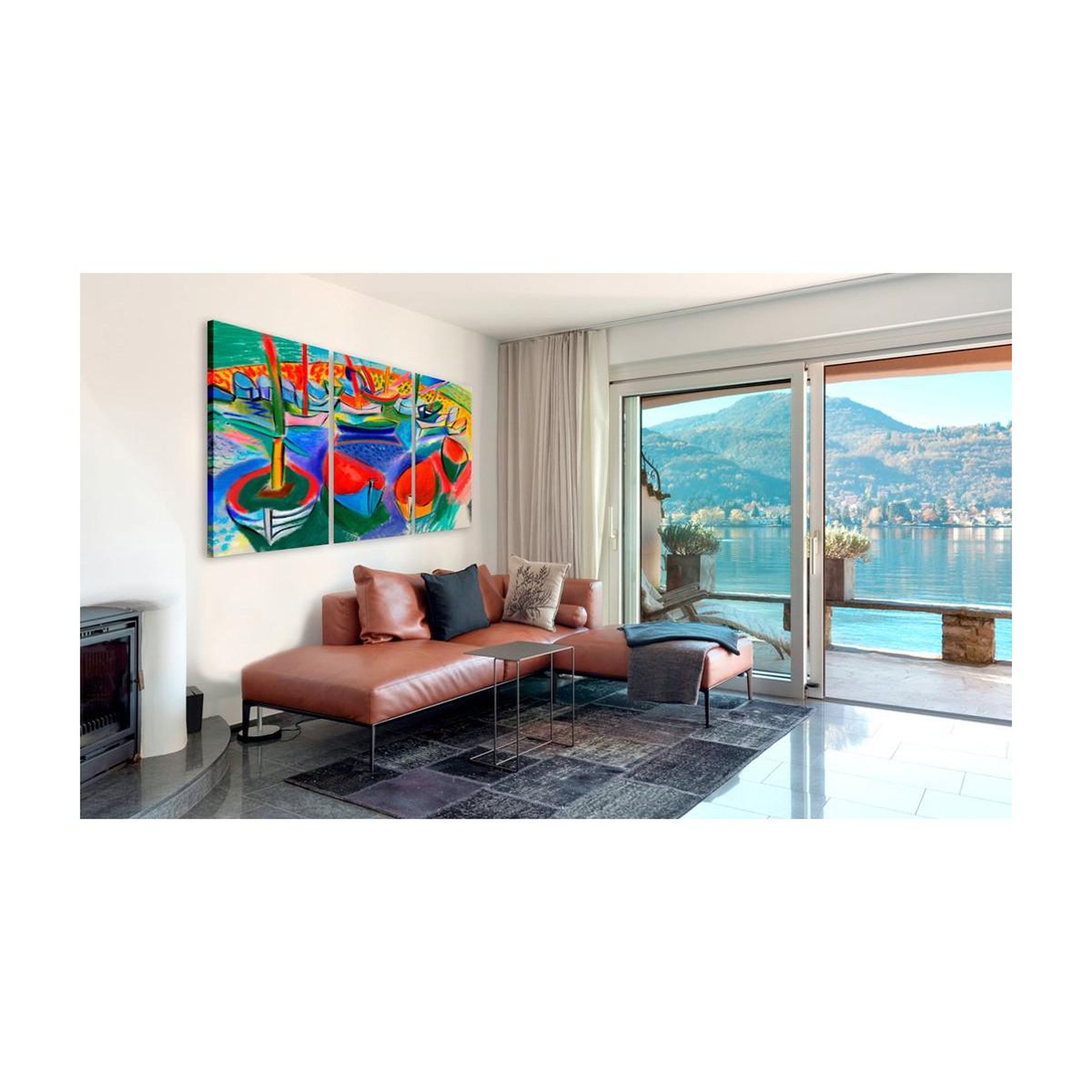 Voir la diapositive 2 : Paris Prix Tableau imprimé  sea of colours