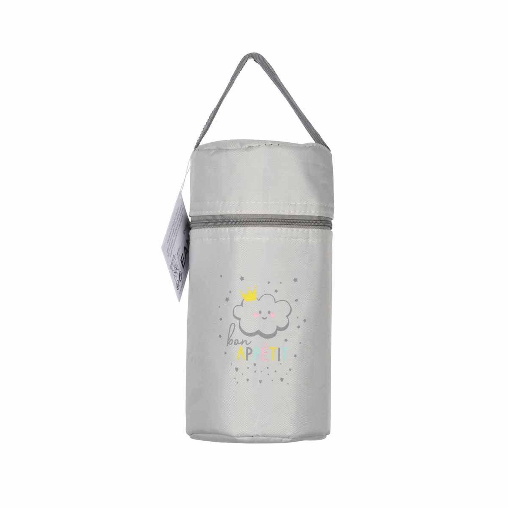 Voir la diapositive 2 : BEBE DOUCEUR Porte biberon isotherme  nuage  21cm gris