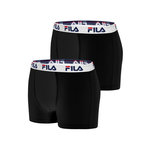 FILA Lot de 2 Boxers coton homme FU5016. Coloris disponibles : Noir