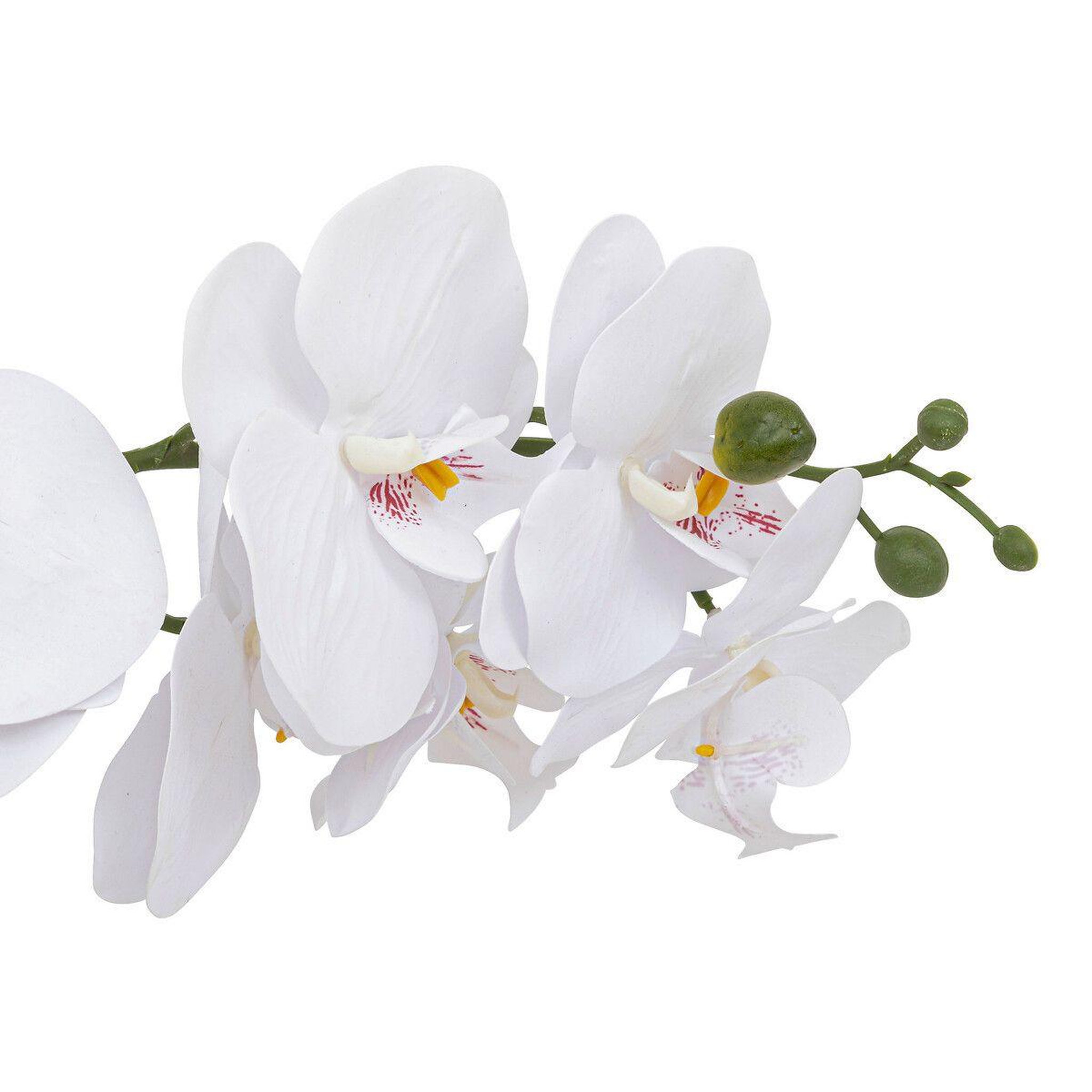 Voir la diapositive 2 : ATMOSPHERA Orchidée artificielle en pot  clera  52cm blanc