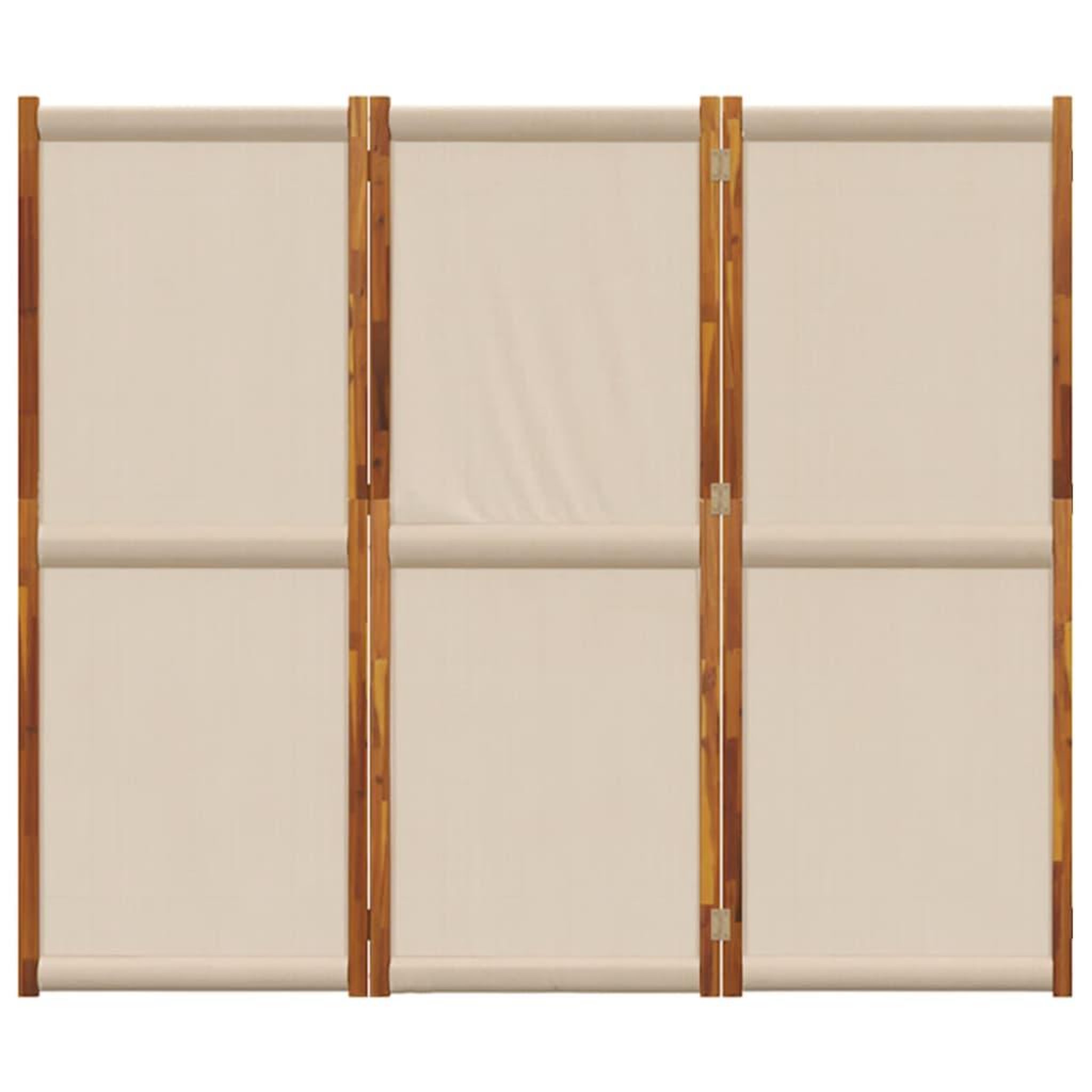 Voir la diapositive 4 : VIDAXL Cloison de separation 3 panneaux taupe 210x180 cm