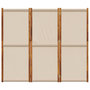 Voir la diapositive 4 : VIDAXL Cloison de separation 3 panneaux taupe 210x180 cm