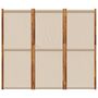 Voir la diapositive 4 : VIDAXL Cloison de separation 3 panneaux taupe 210x180 cm