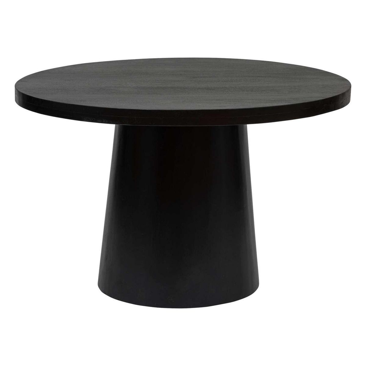 ATMOSPHERA Table à manger en bois pour 4 personnes BOKI - Noir
