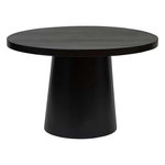 ATMOSPHERA Table à manger en bois pour 4 personnes BOKI - Noir