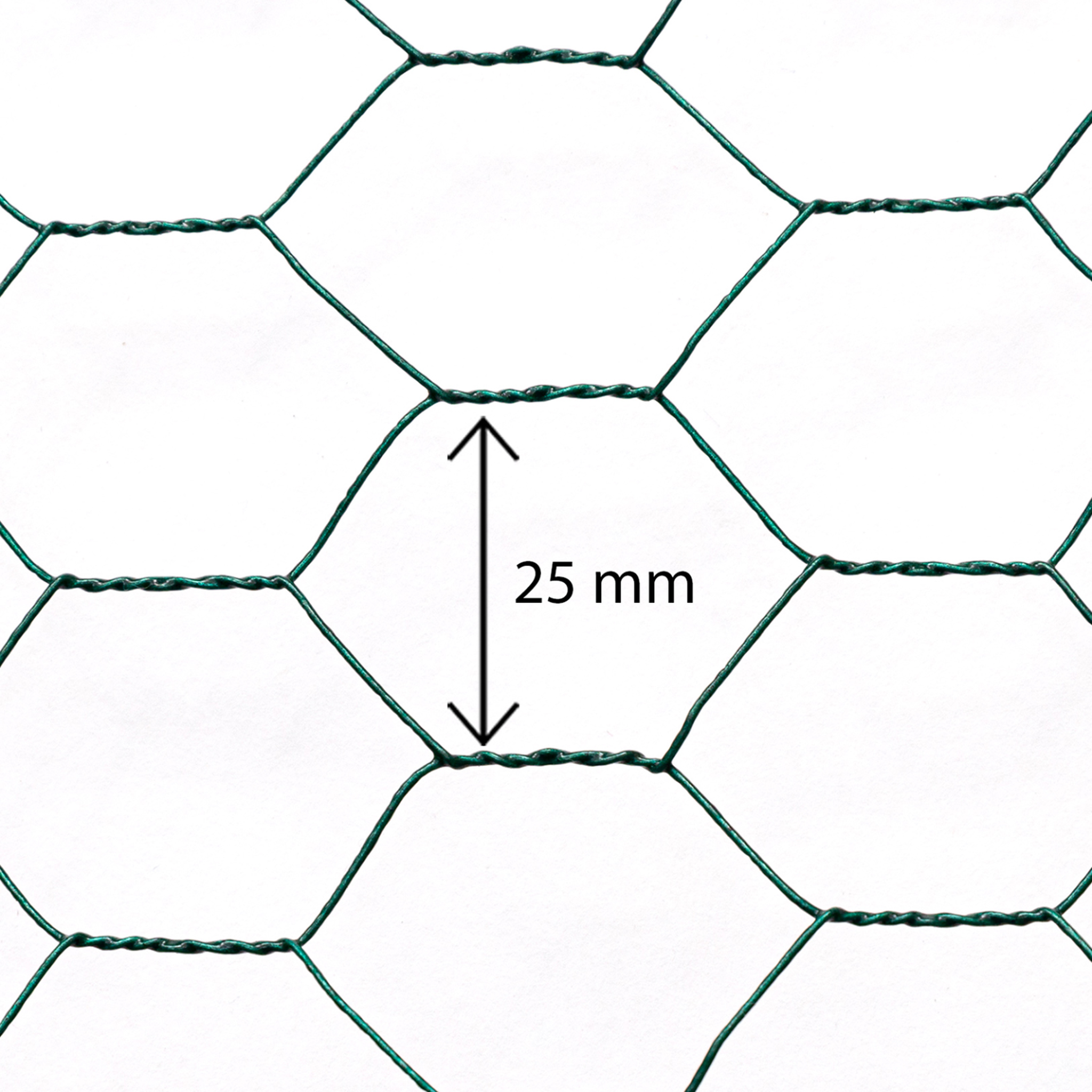Voir la diapositive 3 : ID MARKET Grillage pour poules vert 1x25m maille 25mm triple torsion clôture souple jardin animaux