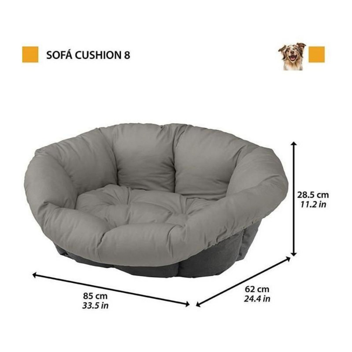 Ferplast Coussin - Ferplast - Sofa Zebré L - Tissu rembourré - Coloris zebré - Rectangulaire