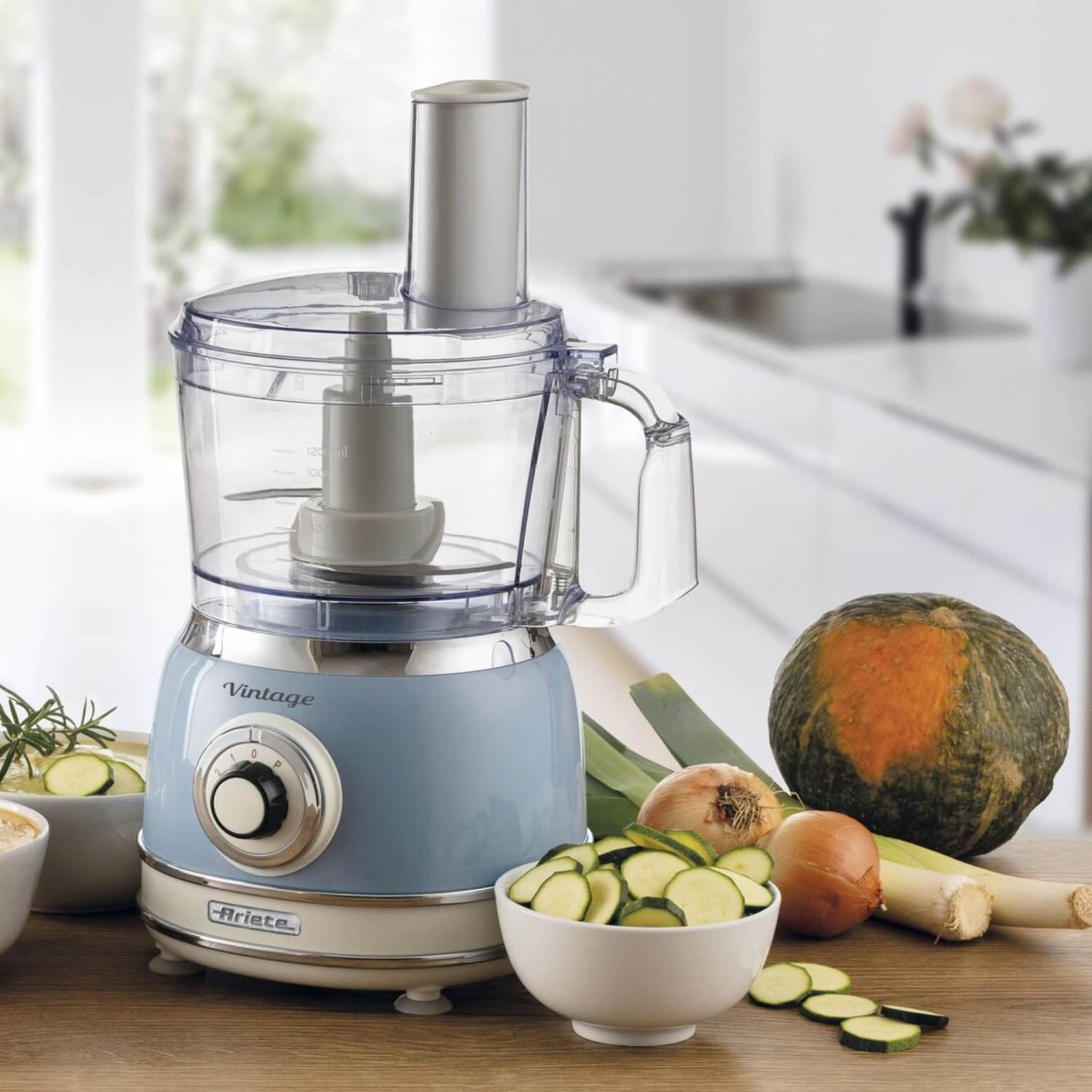 Voir la diapositive 3 : ARIETE Robot de cuisine Ariete 8003705124356 Bleu ciel Vintage