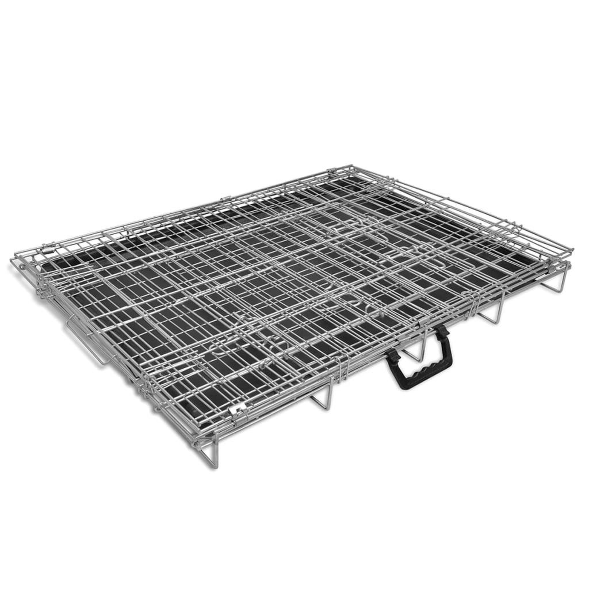 Voir la diapositive 5 : VIDAXL Cage metallique et pliable pour chiens M
