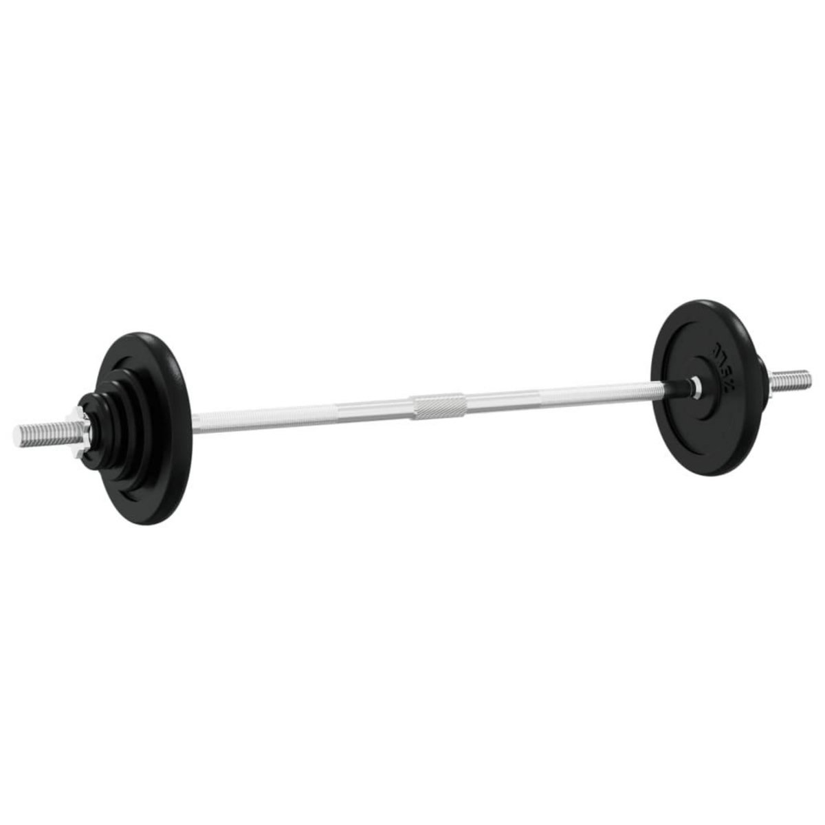 VIDAXL Ensemble d'halteres avec plaques 30 kg fonte