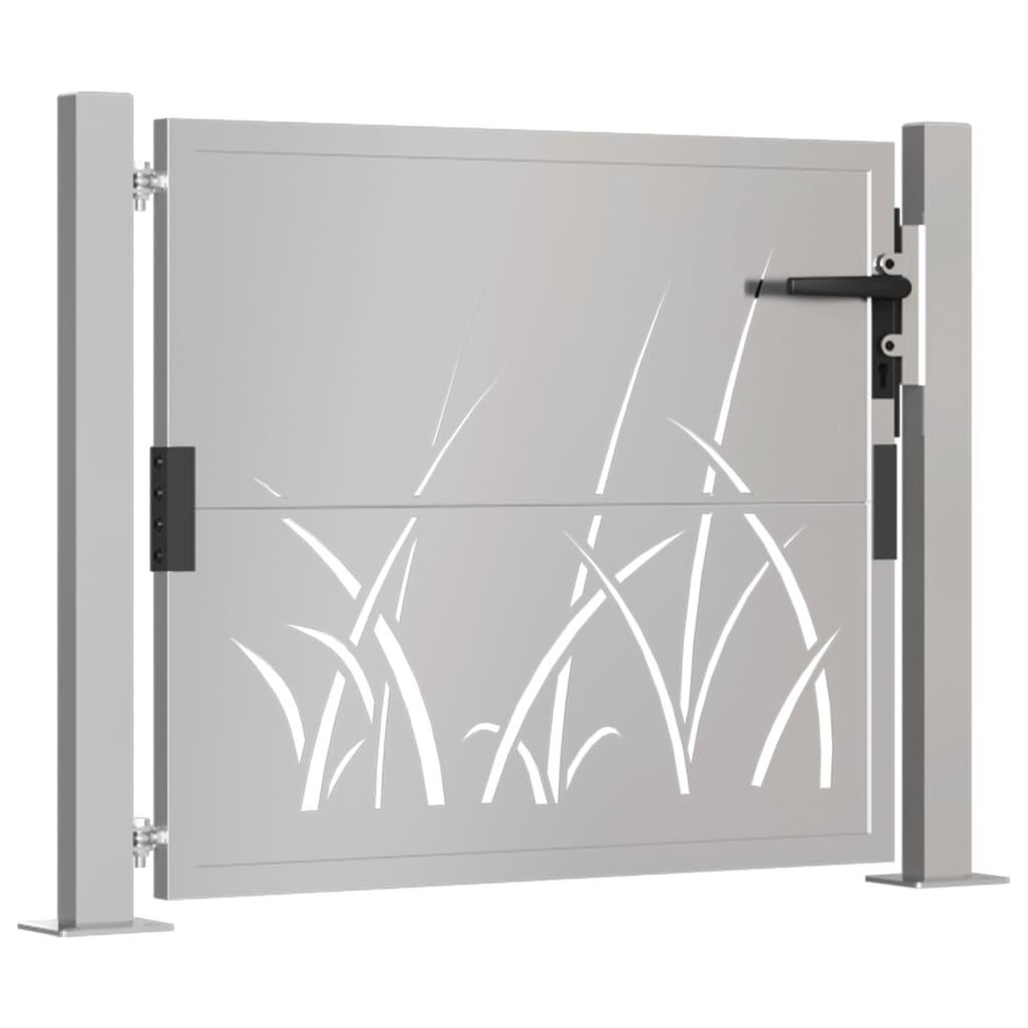 Voir la diapositive 3 : VIDAXL Portail de jardin 105x80 cm acier corten conception d'herbe
