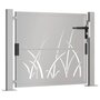 Voir la diapositive 3 : VIDAXL Portail de jardin 105x80 cm acier corten conception d'herbe