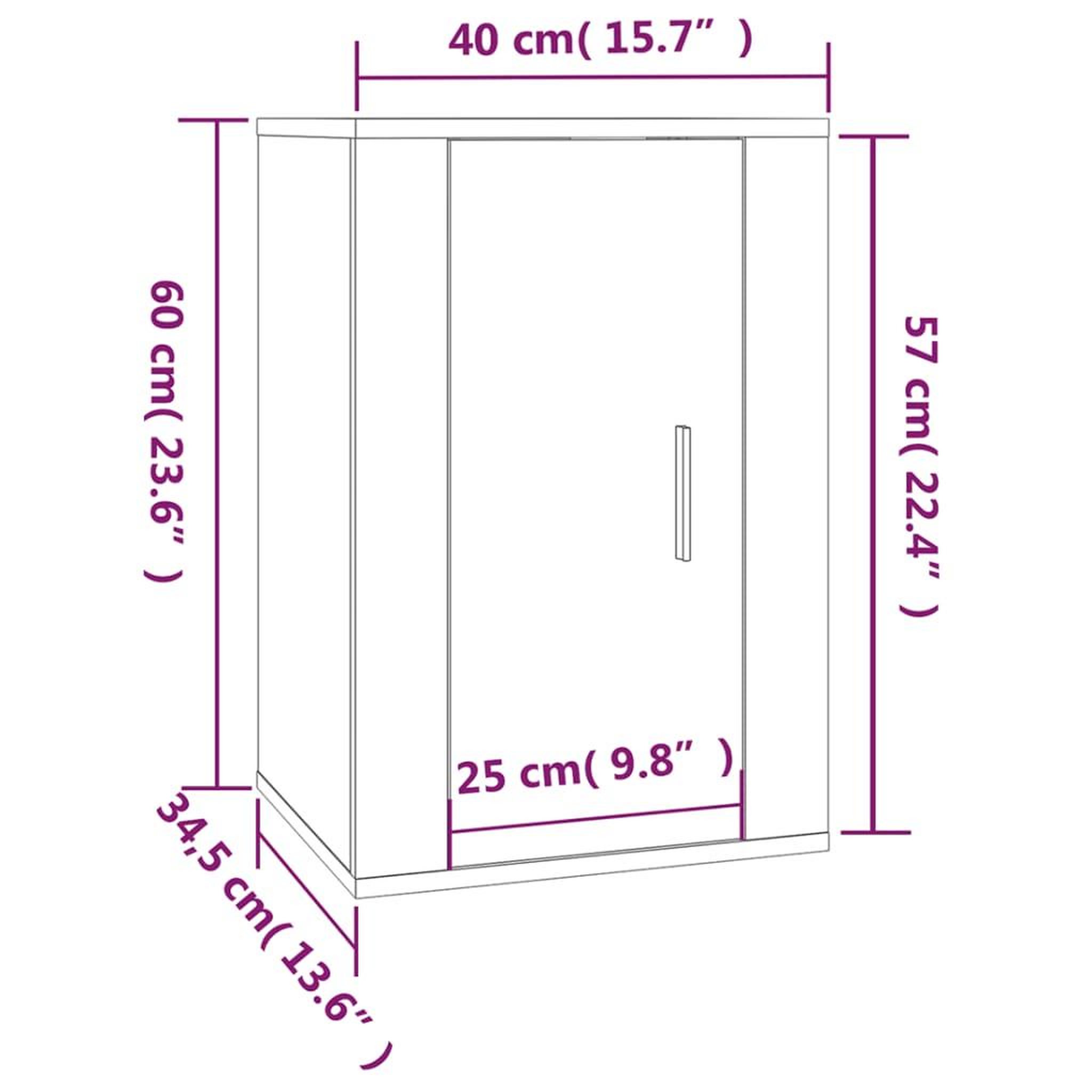 Voir la diapositive 6 : VIDAXL Ensemble de meubles TV 2 pcs gris beton bois d'ingenierie