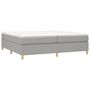 Voir la diapositive 3 : VIDAXL Sommier a lattes de lit avec matelas Gris clair 200x200cm Tissu
