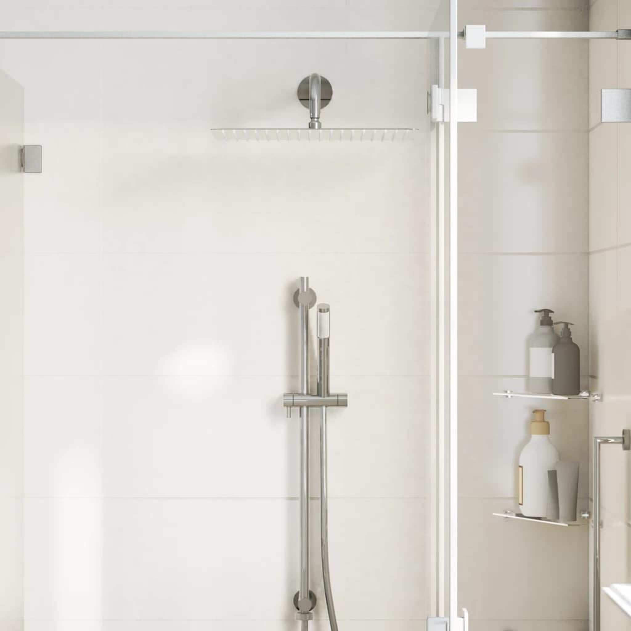 Voir la diapositive 3 : VIDAXL Pomme de douche pluie Inox 304 40x30 cm Rectangulaire