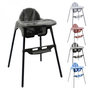 Voir la diapositive 1 : Monsieur Bébé Chaise haute bébé réglable hauteur et tablette