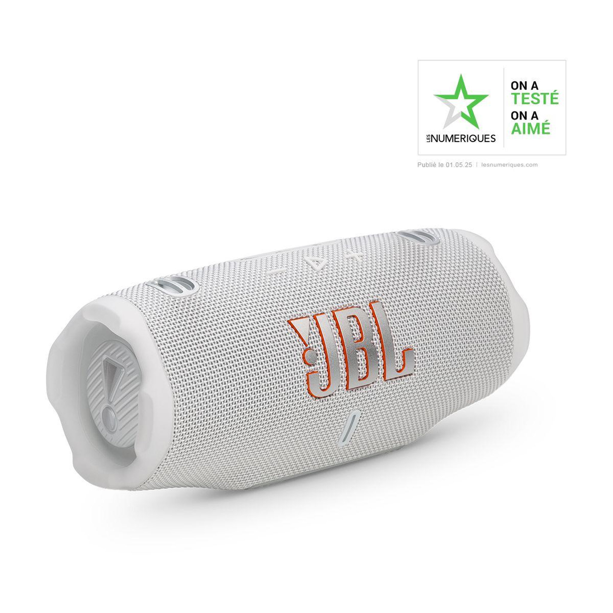 Voir la diapositive 4 : JBL Enceinte portable charge 6 blanc