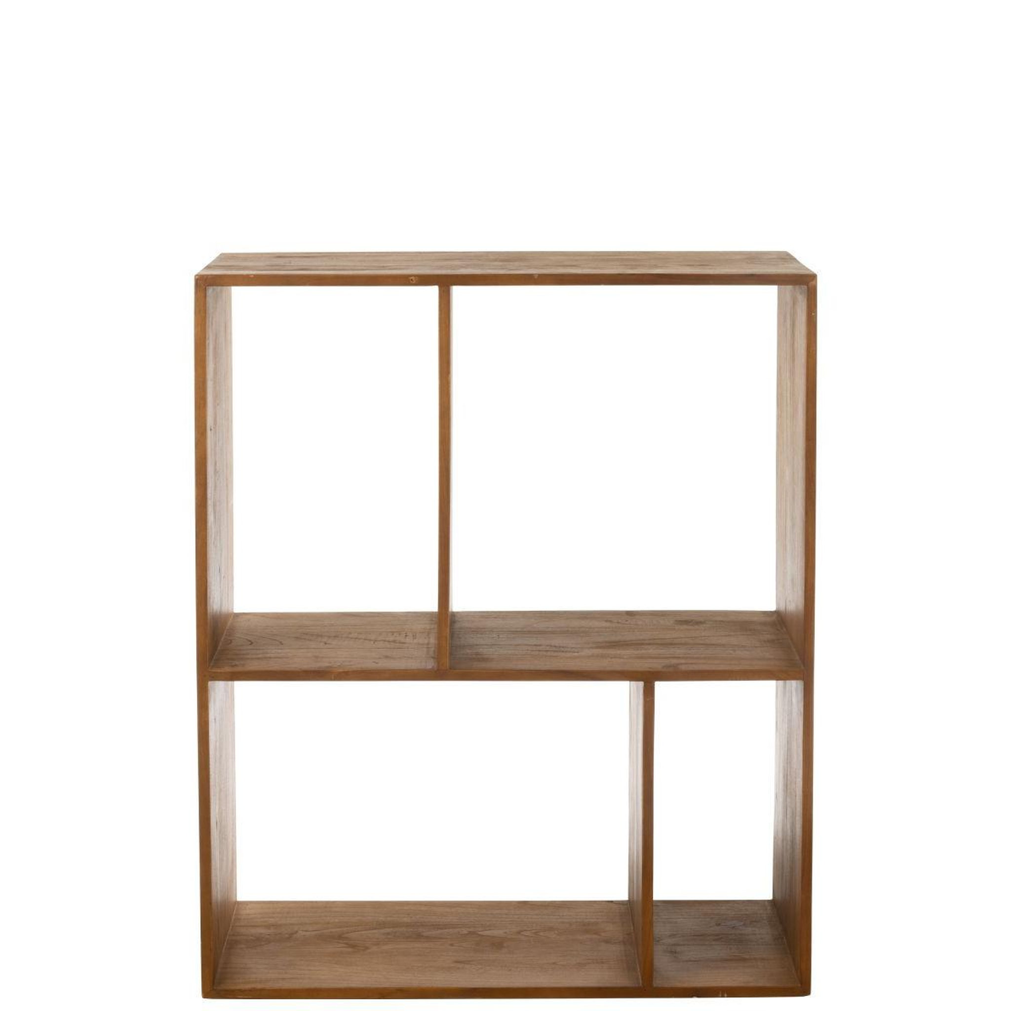 Voir la diapositive 5 : J-LINE Étagère Murale en Bois  Cub  119cm Marron